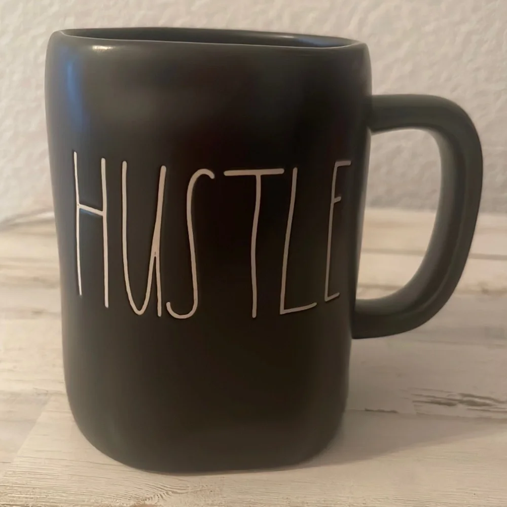 Rae Dunn Hustle Mug.